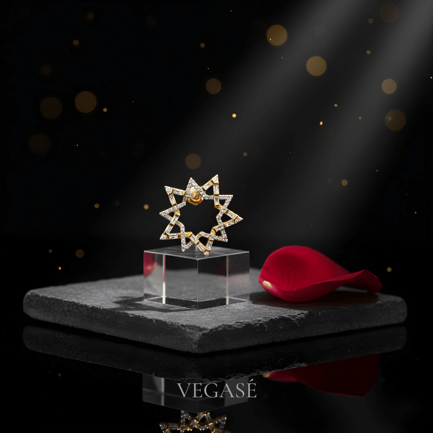 Astra Küpe – Taşlı Yıldız Küpe - Görsel 3