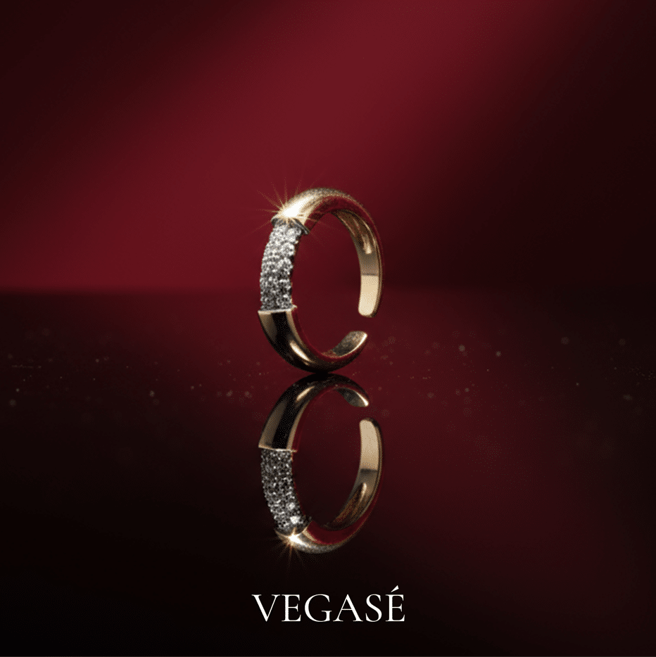 Hera - Taşlı Altın Renkli Yüzük