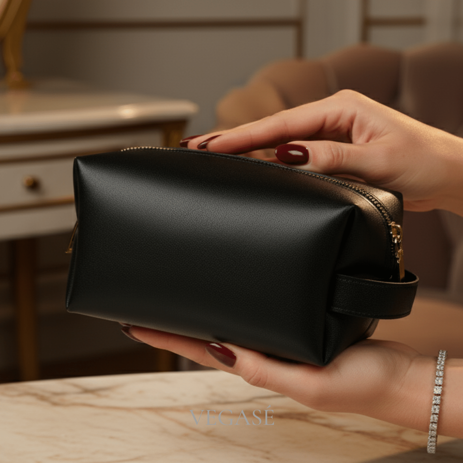 Nova Bag - El Makyaj Seyahat Çantası Siyah - Görsel 2