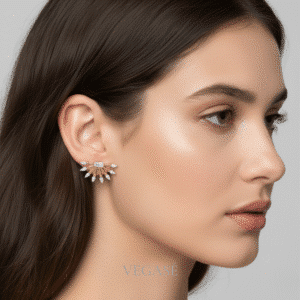 Solaris Küpe – Gold ve Zirkon Detaylı Şık Küpe