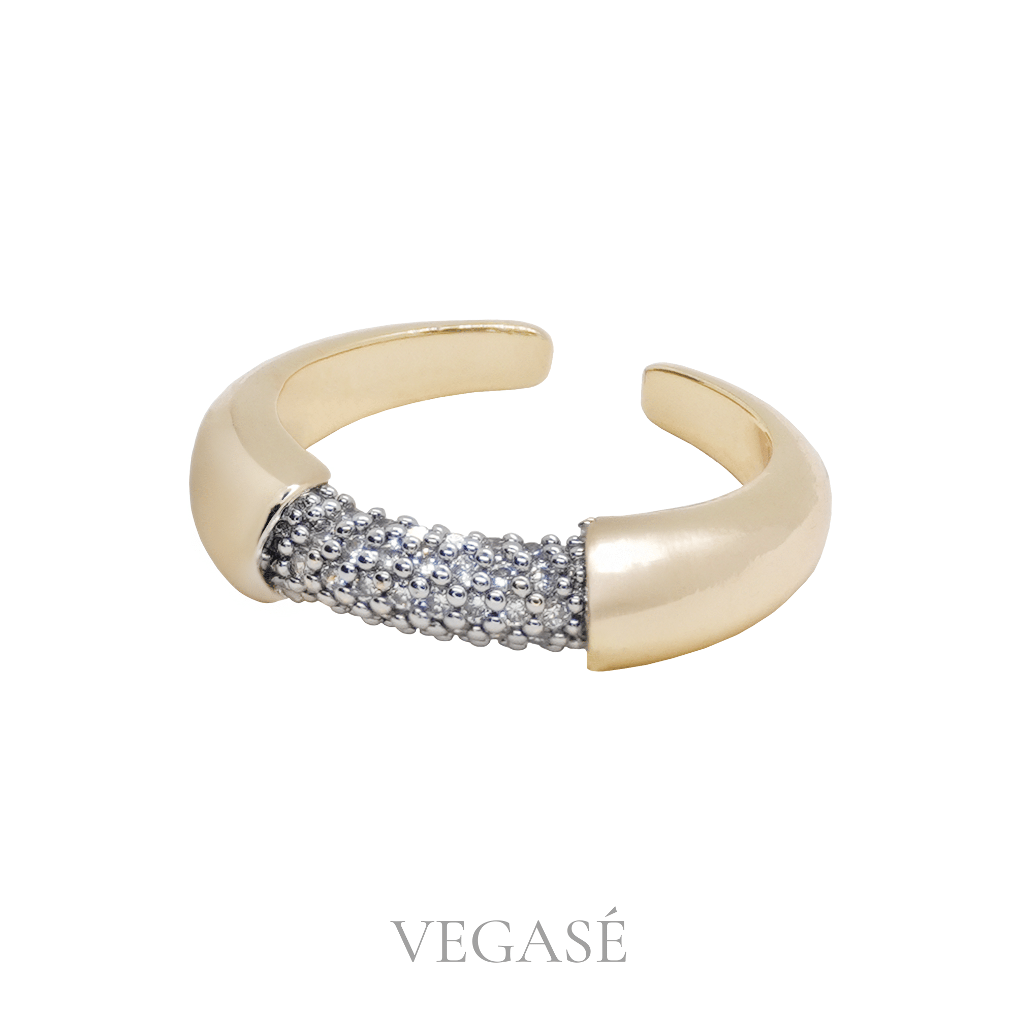 Hera - Taşlı Altın Renkli Yüzük - Görsel 3