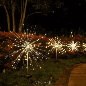 Havai Fişek Dekorlu Solar Led Bahçe Lambası