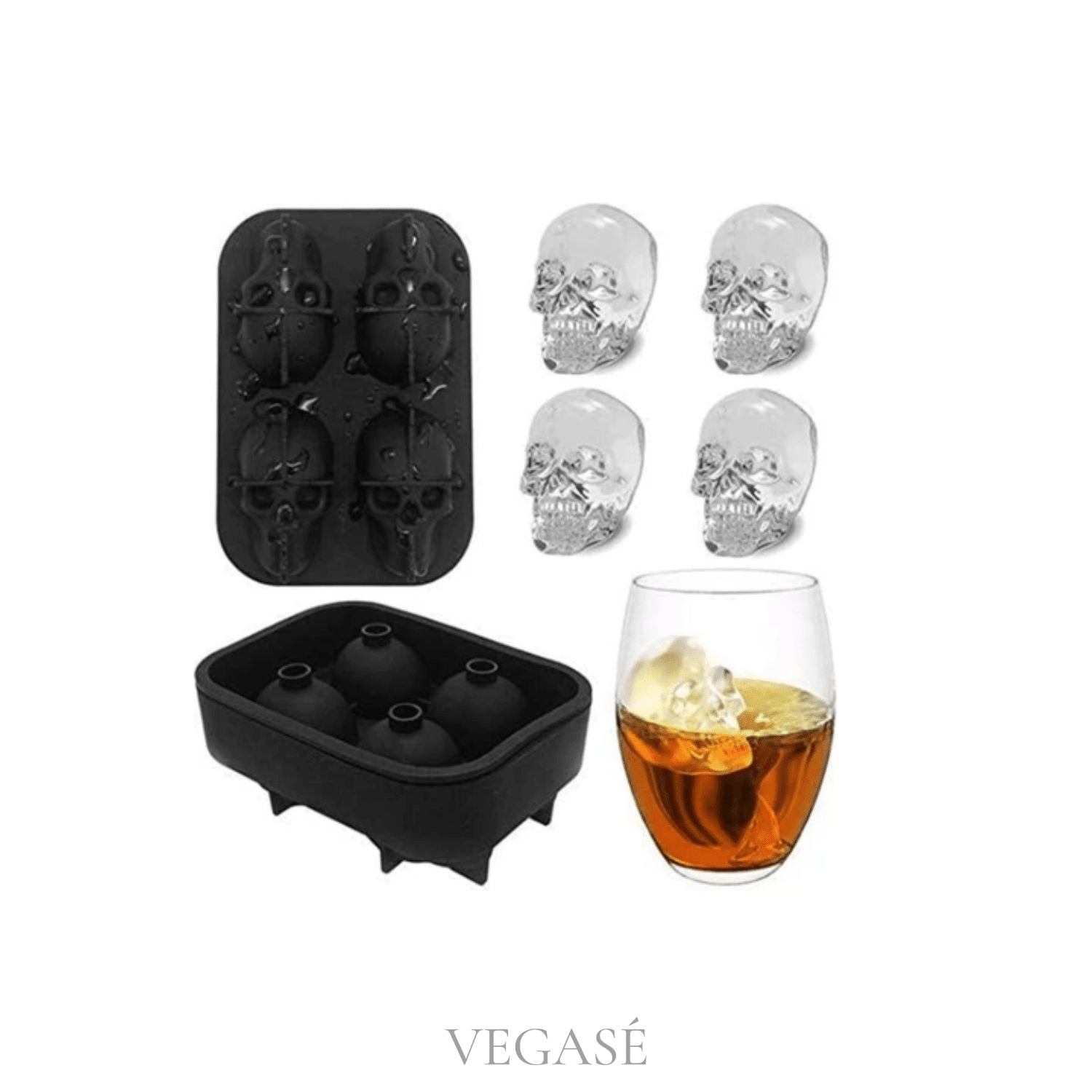 Kuru Kafa 3D Slikon Buz Kalıbı - Görsel 3