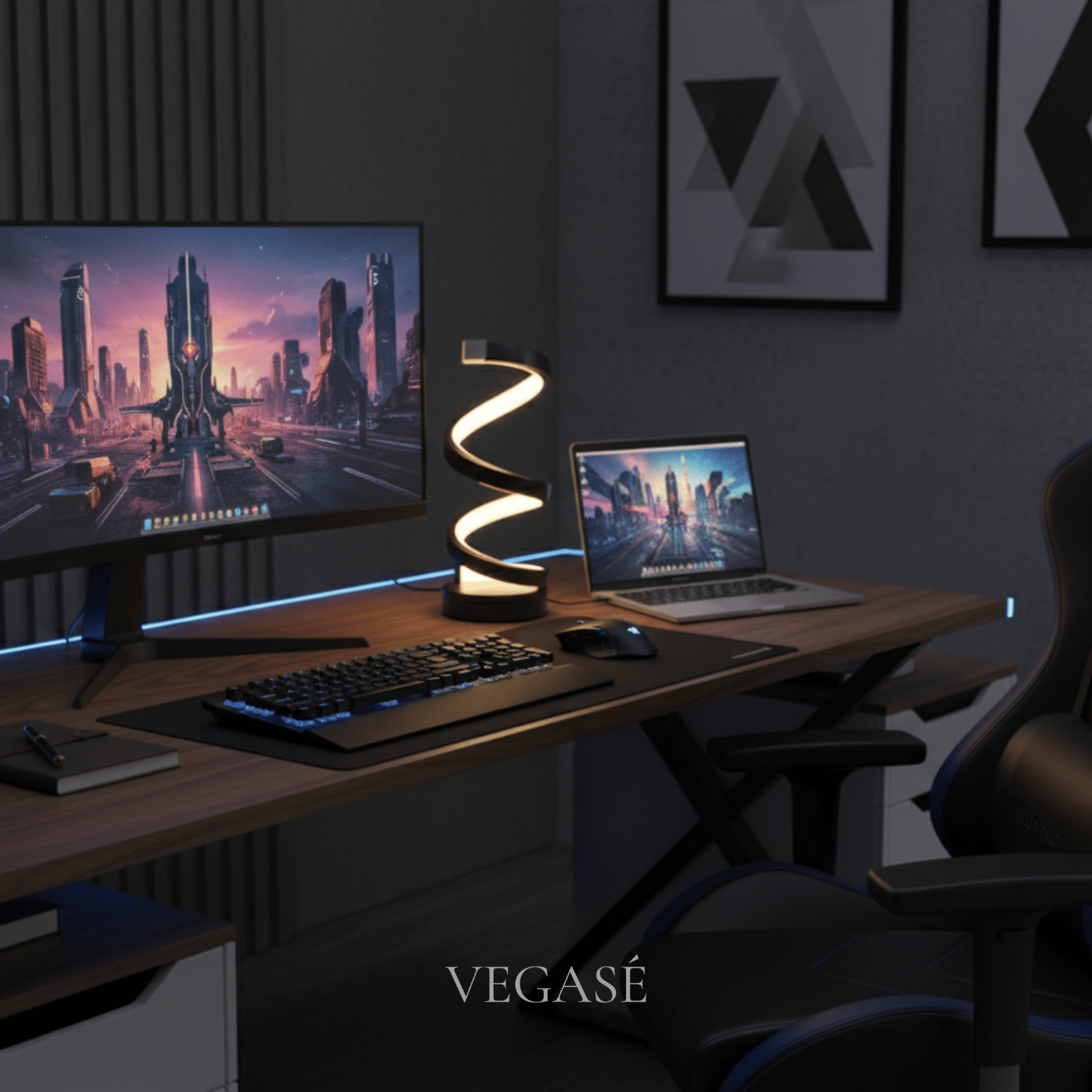 Lumina Lamp – Dekoratif Masa ve Çalışma Lambası Usb'li Kablolu - Görsel 3