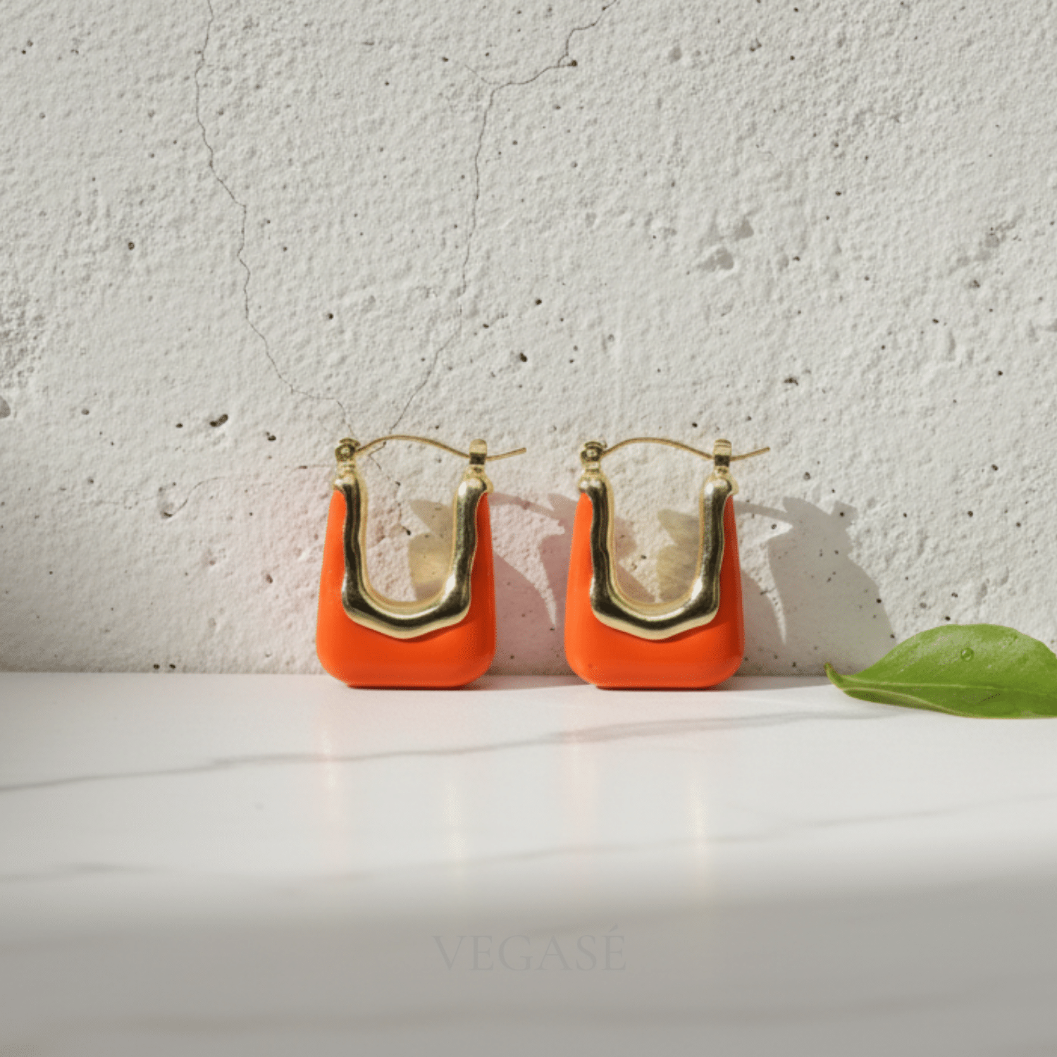 Coral Turuncu Küpe - Görsel 3