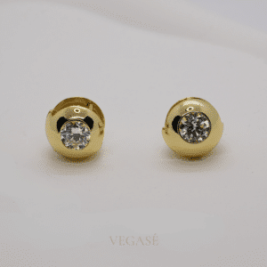 Luxe Orb Taşlı Gold Renk Küpe