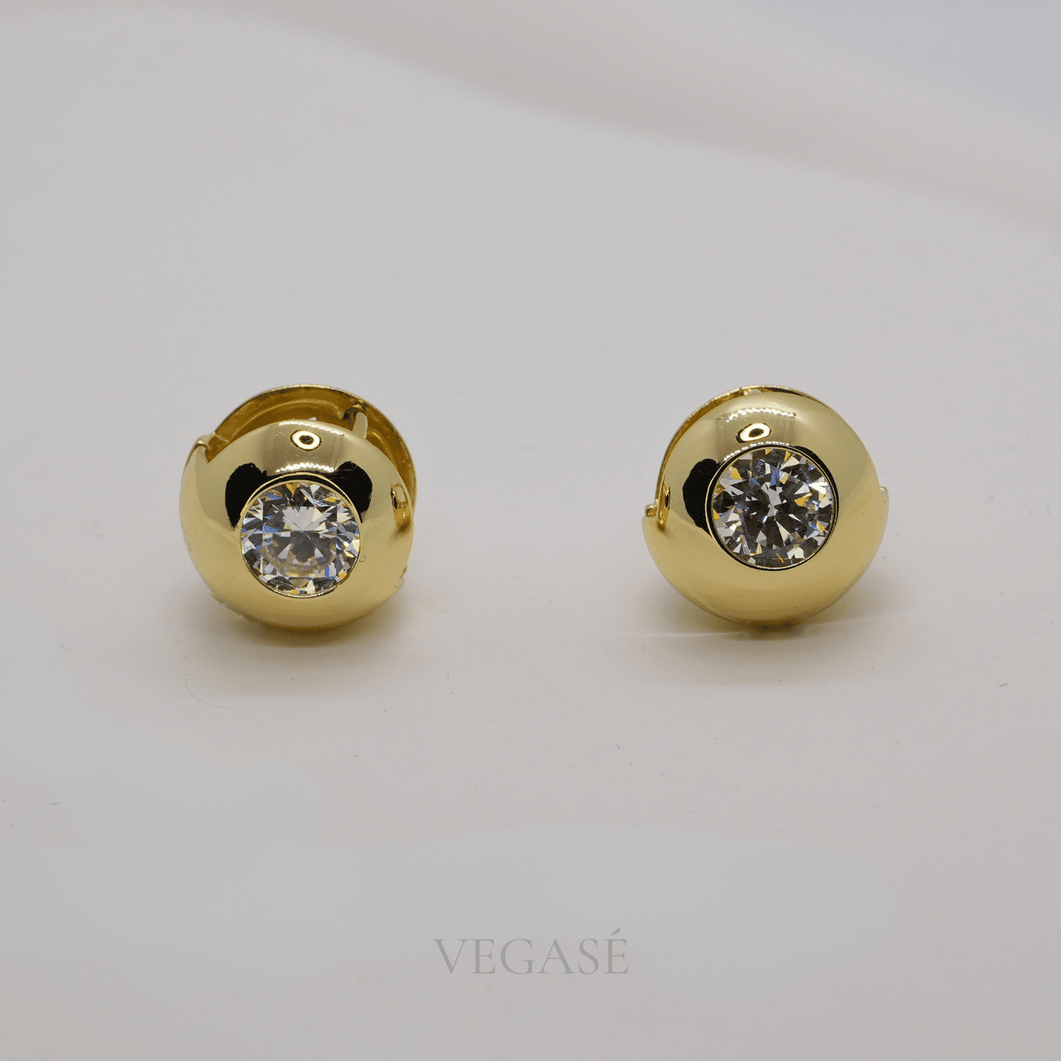 Luxe Orb Taşlı Gold Renk Küpe