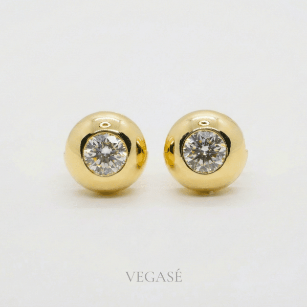 Luxe Orb Küpe Gold Renk Küpe Luxe Orb Küpe Gold Renk Küpe