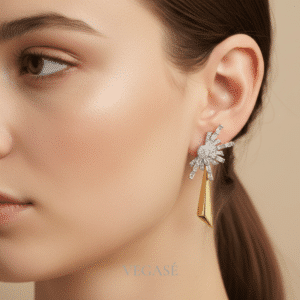 Nova Taşlı Sallantılı Küpe