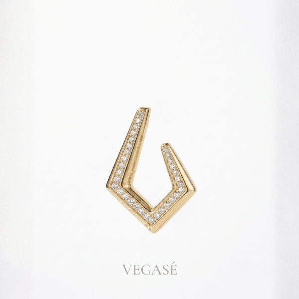 Verano Küpe – Gold Renkli Taşlı Küpe Verano Küpe – Gold Renkli Taşlı Küpe