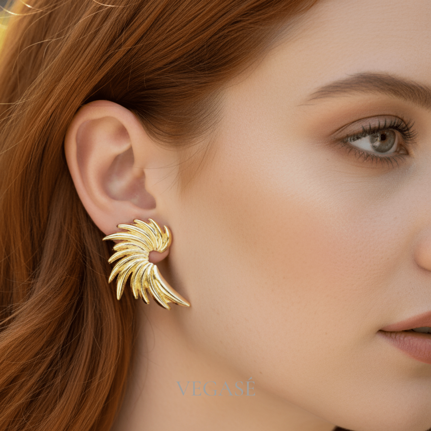 wing gold renk küpe