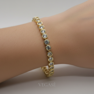 Vionne Gold Taş Sıralı Bileklik