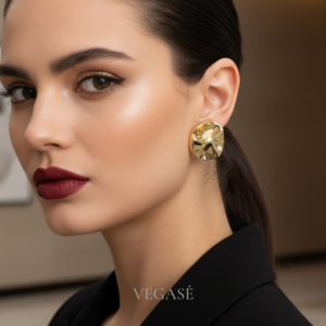 Liora Gold Renk Organik Form Küpe