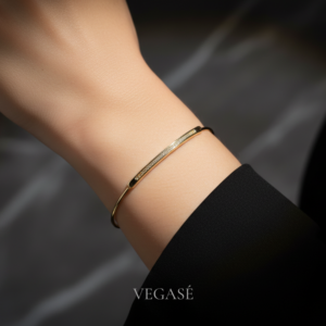 Aveline Gold Renk Minimal Kelepçe Bileklik