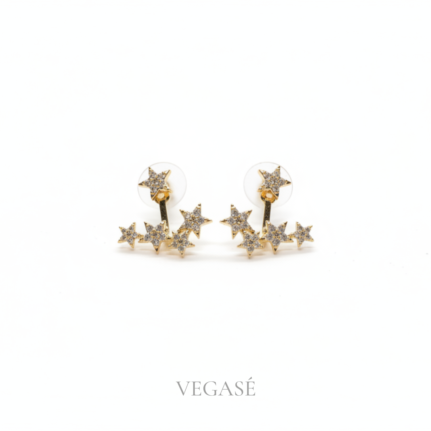 Starfall Yıldızlı Taşlı Küpe - Görsel 2