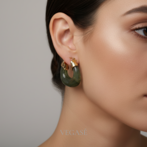 Zeyra Yeşil Statement Küpe