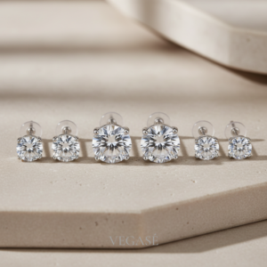 Luna 6’lı Yuvarlak Taşlı Küpe Seti